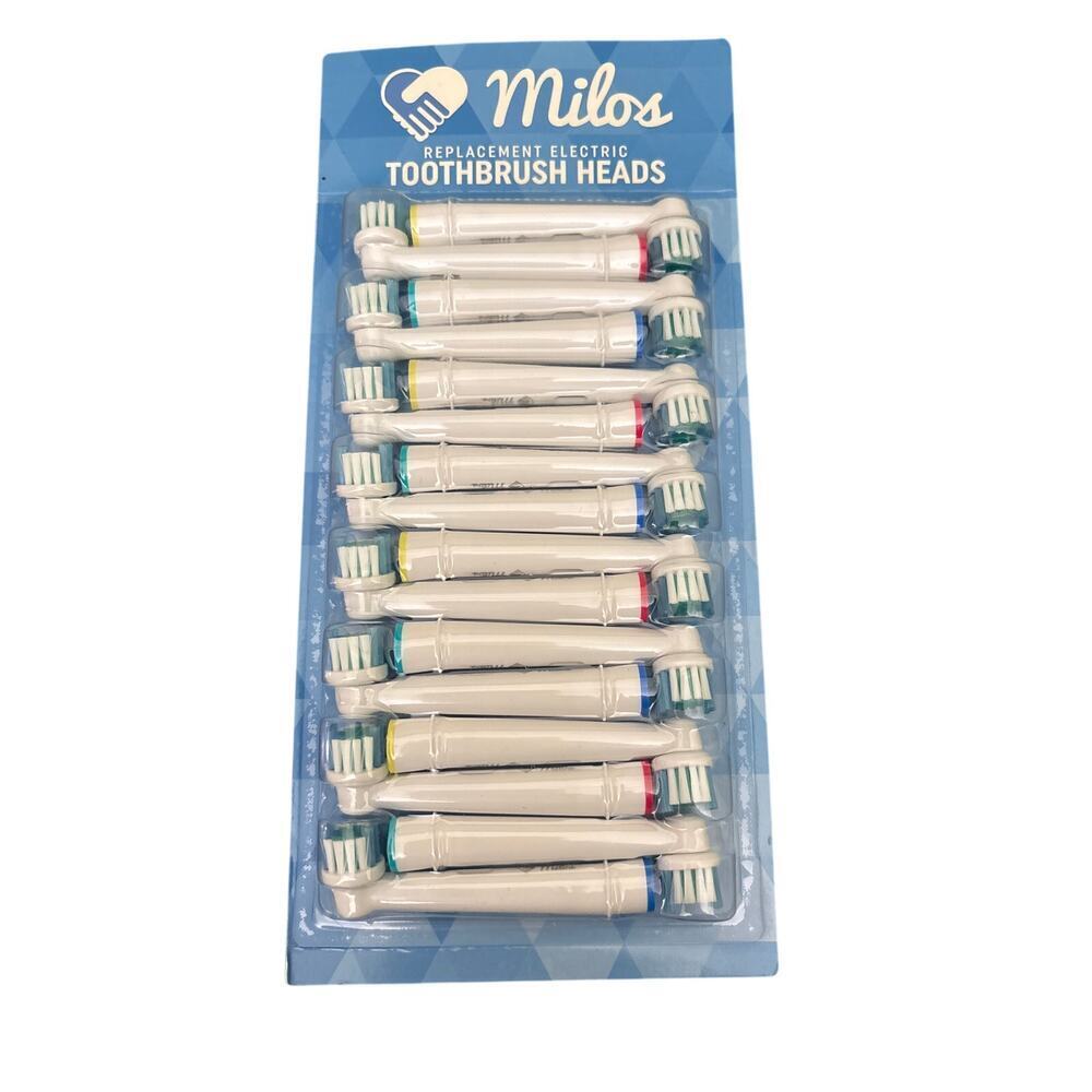 Milos Electric Toothbrush Heads, Pack of 16 Compatible with Oral-B Toothbrushes